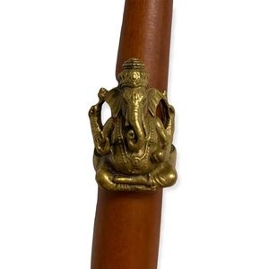 Brass Ganesh Ring